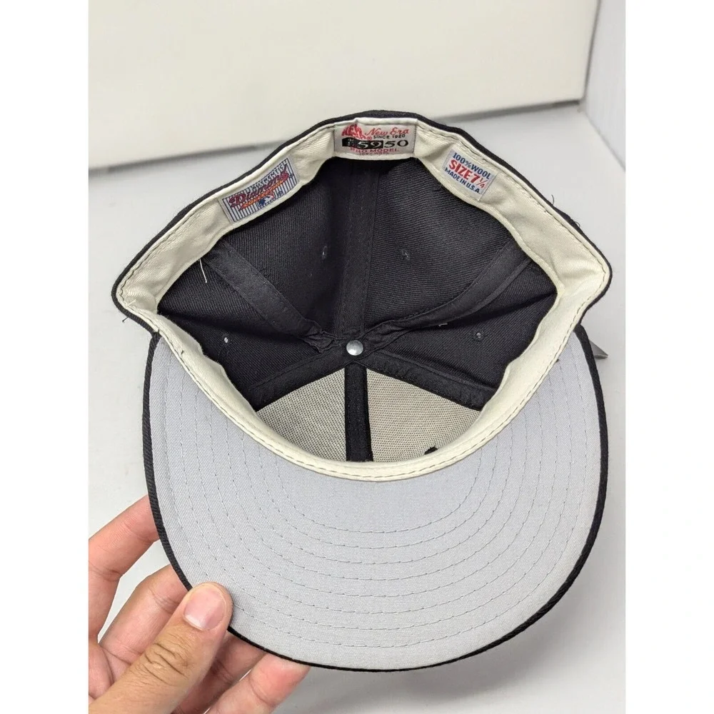 Colorado Rockies‎ Hat Cap 7 1/4  New Era 5950 Pro Model 100% Wool Deadstock 90s